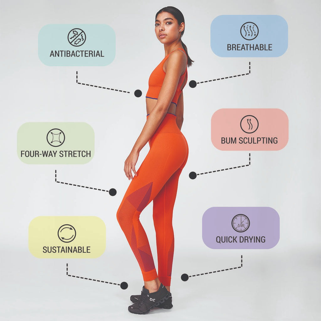 Leap it Legging | Cone Orange